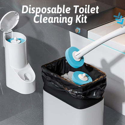Wegwerptoiletborstel met Navulbare Reinigingskophouder Set