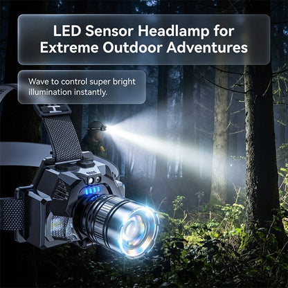 Oplaadbare, superheldere led-hoofdlamp