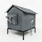 ⏳Tijdelijke Actie⏰ 🐈 Weerbestendig Verhoogd Buiten Kattenhuis – Waterdicht Oxford Doek, Thermische Aluminium Voering & Opvouwbaar Ontwerp 🌧️
