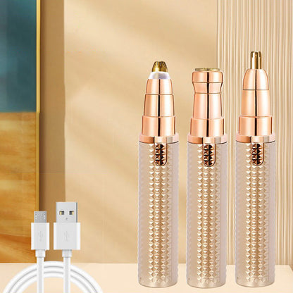 🔄🧔‍♀️🧔‍♂️ TIJDELIJK 50% KORTING! 3-in-1 Elektrische Wenkbrauwscheerapparaat – Verwisselbare Koppen voor Wenkbrauwen, Gezicht en Detailverzorging – Ideaal voor Mannen en Vrouwen, Altijd en Overal Verzorgd 🌍💈