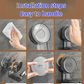 🧺🌀 Uittrekbare handdoekhouder met zuignap & wandmontage – bespaart ruimte! 🛠️✨