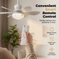 2-in-1 Verkoelende LED-plafondventilator
