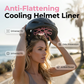 Siliconen binnenvoering voor een helm tegen plat haar