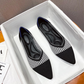 Flats de Punto con Punta Fina para Mujer