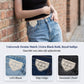 Kantborduursel Jeans Taillevergroter Patch Katoenen Zakversiering
