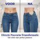 Kantborduursel Jeans Taillevergroter Patch Katoenen Zakversiering