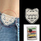 Kantborduursel Jeans Taillevergroter Patch Katoenen Zakversiering