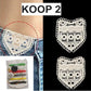 Kantborduursel Jeans Taillevergroter Patch Katoenen Zakversiering