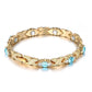 Modieuze magnetische armband met strass-steentjes