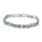 Modieuze magnetische armband met strass-steentjes