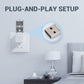 Slimme spraakbesturing USB airconditioner afstandsbediening met 7-kleuren nachtlampje