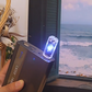 Slimme spraakbesturing USB airconditioner afstandsbediening met 7-kleuren nachtlampje