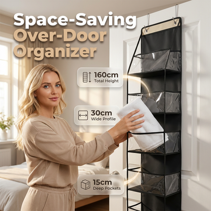Ruimtebesparende organizer voor over de deur