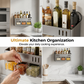 Boorvrij Keuken Kruidenrek Wandmontage Condiment Organizer