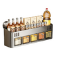 Boorvrij Keuken Kruidenrek Wandmontage Condiment Organizer