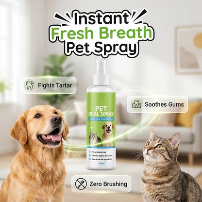 Natuurlijke Gebitsverzorgingsspray voor Huisdieren
