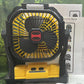 Oplaadbare Buitenventilator met Ophanghaak en Verlichting