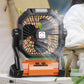 Oplaadbare Buitenventilator met Ophanghaak en Verlichting