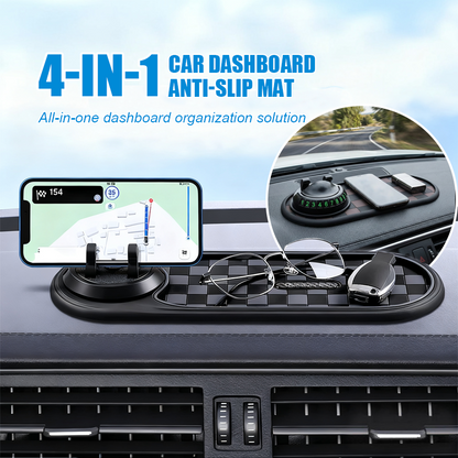 4-in-1 Auto Dashboard Antislipmat met Telefoonhouder