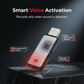 Draagbare USB-stemrecorder met hoge resolutie en ruisonderdrukking