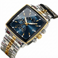 💥Heren klassiek vierkante wijzerplaat quartz horloge