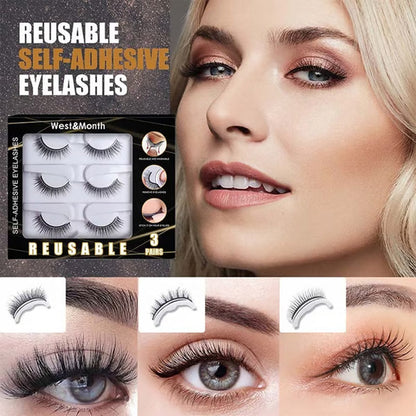 ✨ Herbruikbare Zelfklevende Nepwimpers | Snel Een Mooie Oogopslag Zonder Gedoe – Inclusief GRATIS Haarelastiek! 🎀