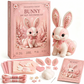 Roze doe-het-zelf vilt patchworkset