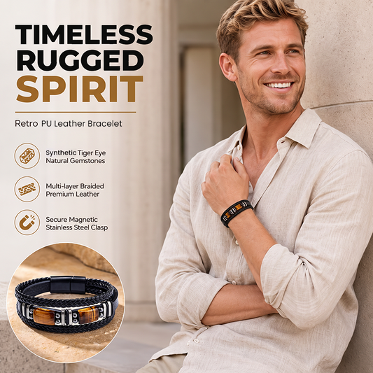Gevlochten PU Leren Armband voor Heren & Dames