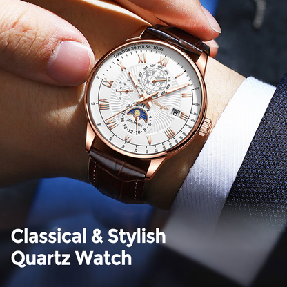 Heren Klassiek & Stijlvol Quartz Horloge