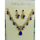 📢📢50% KORTING !! ⏰Fonkelende Traandruppel Hanger Ketting en Oorbellen Set