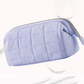 Draagbare geruite reis-make-uptas