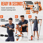 Draagbare Pilates Stang Set met 6 Weerstandsbanden