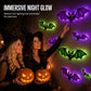 3D Halloween LED Vleermuismuurstickers – Gloeiend, Knipperend & Spookachtig Feestdecor