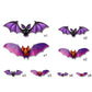 3D Halloween LED Vleermuismuurstickers – Gloeiend, Knipperend & Spookachtig Feestdecor
