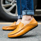 Handgemaakte Leren Loafers voor Heren in Milanese Stijl