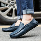 Handgemaakte Leren Loafers voor Heren in Milanese Stijl