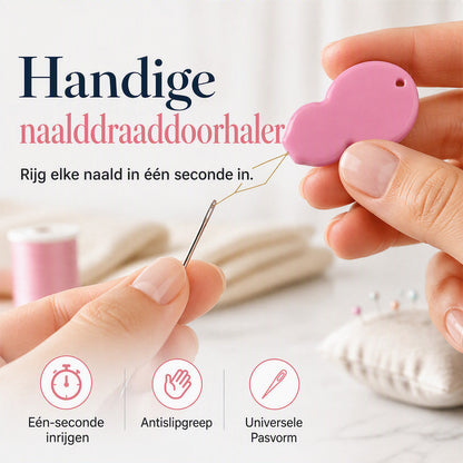50 stuks kalebasvormige naalddoorrijgers met flexibele stalen draadlus