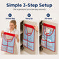 Wandgemonteerde Keukenorganizer Mesh Tas Kastdeur Vuilniszakhouder