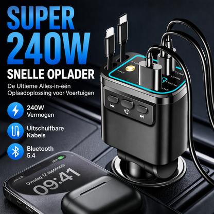 5-in-1 Intrekbare Autolader