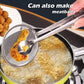 🍡NU 50% KORTING! Roestvrijstalen Olie-Lek Zeefklem – 2-in-1 Filterlepél & Voedseltang, Multifunctionele Keuken Schuimspaan Tang voor Frituren van Gehaktballen, Diepvriezen & Olie Filteren