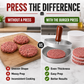Burgerpers met Houten Handgreep