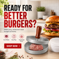 Burgerpers met Houten Handgreep