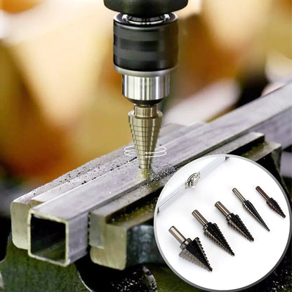Pagodavormige Boorbitset met Aluminium Opbergkoffer
