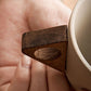 ☕Geniet direct in stijl! Antislip rustieke mok met houten handvat