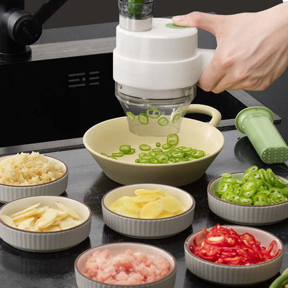 🥔 Tijdelijke aanbieding: 50% korting — Multifunctionele elektrische en handmatige groentesnijset