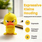3D-geprint bureauaccessoire: boze gele eend