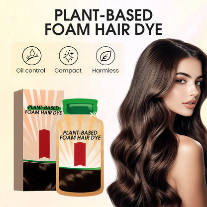 Plant-Based Foam Hair Dye for Gray Coverage