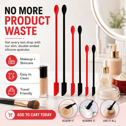 Mini siliconen spatelset voor make-up en huidverzorging