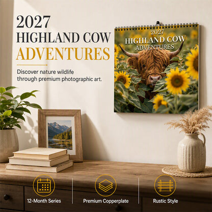 2027 Schotse Hooglander Wandkalender