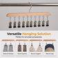 Multi-Clip Houten Hanger voor Kledingkastorganisatie